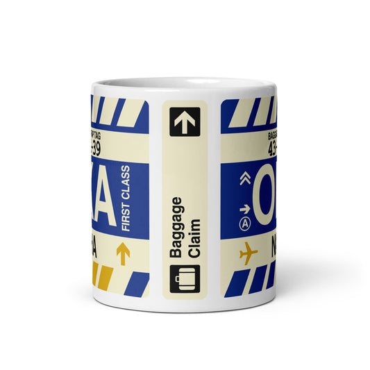Travel Gift Coffee Mug • OKA Naha (Okinawa) Souvenir • YHM Designs - Image 02