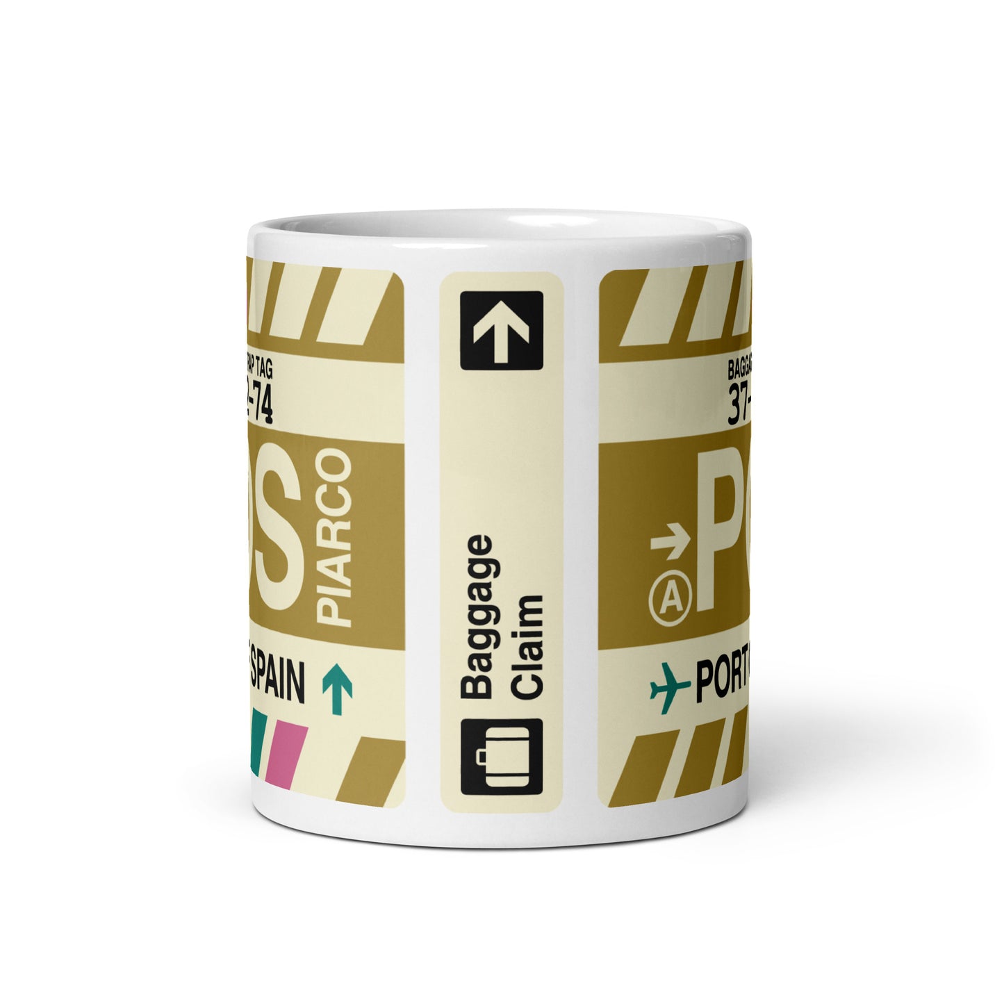 Travel-Themed Coffee Mug • POS Port of Spain • YHM Designs - Image 02