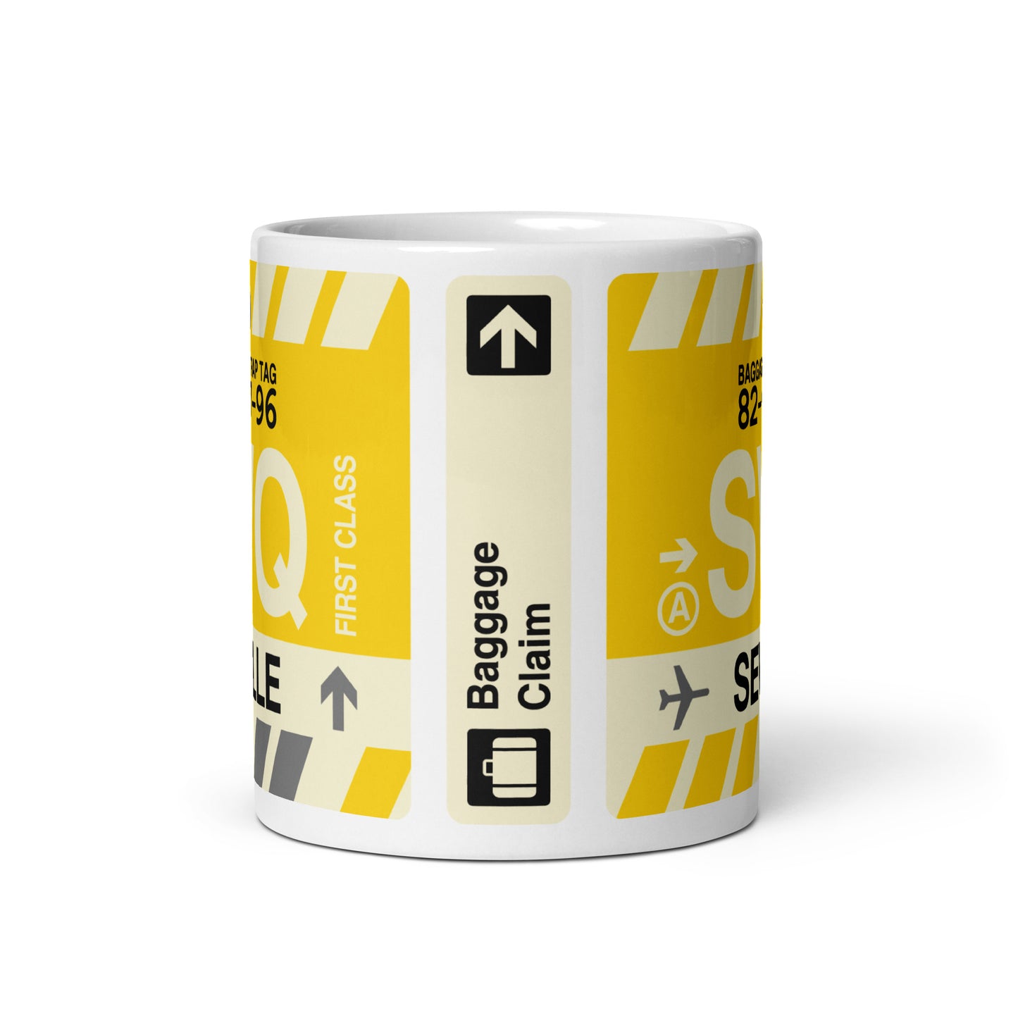 Travel-Themed Coffee Mug • SVQ Seville • YHM Designs - Image 02