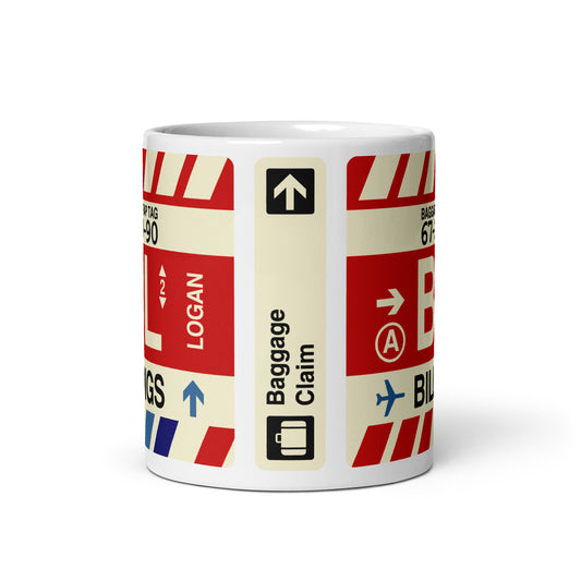 Travel Gift Coffee Mug • BIL Billings Souvenir • YHM Designs - Image 02