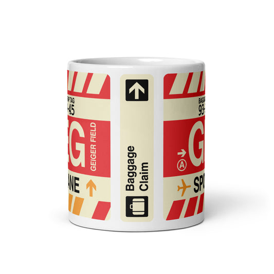 Travel Gift Coffee Mug • GEG Spokane Souvenir • YHM Designs - Image 02