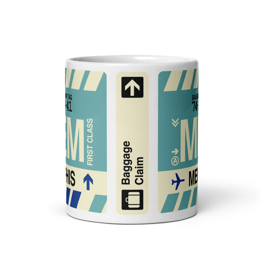 Travel Gift Coffee Mug • MEM Memphis Souvenir • YHM Designs - Image 02