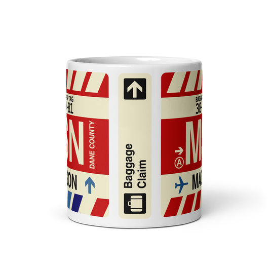 Travel Gift Coffee Mug • MSN Madison Souvenir • YHM Designs - Image 02
