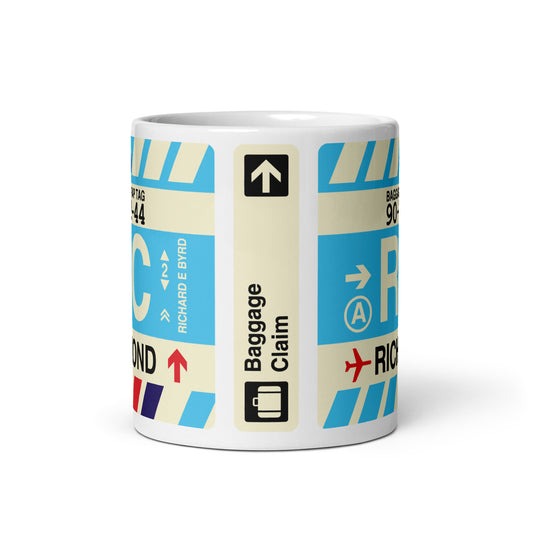 Travel Gift Coffee Mug • RIC Richmond Souvenir • YHM Designs - Image 02