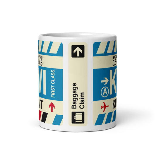 Travel Gift Coffee Mug • KWI Kuwait City Souvenir • YHM Designs - Image 02
