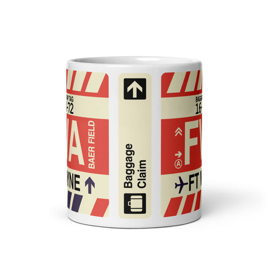 Travel Gift Coffee Mug • FWA Fort Wayne Souvenir • YHM Designs - Image 03