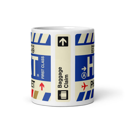 Travel Gift Coffee Mug • HKT Phuket Souvenir • YHM Designs - Image 03