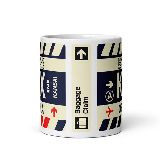 Travel Gift Coffee Mug • KIX Osaka Souvenir • YHM Designs - Image 03