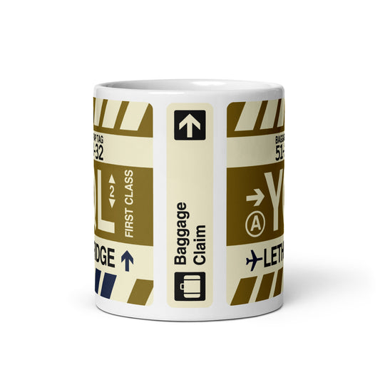 Travel Gift Coffee Mug • YQL Lethbridge Souvenir • YHM Designs - Image 03