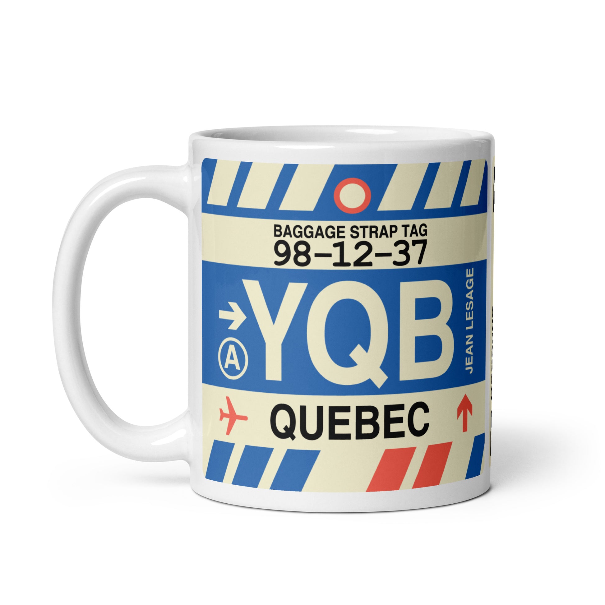 Travel Gift Coffee Mug • YQB Quebec City • YHM Designs - Image 03