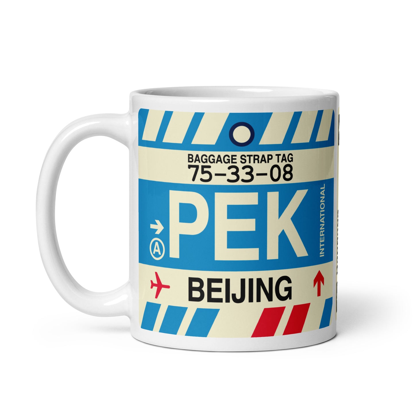 Travel Gift Coffee Mug • PEK Beijing • YHM Designs - Image 03