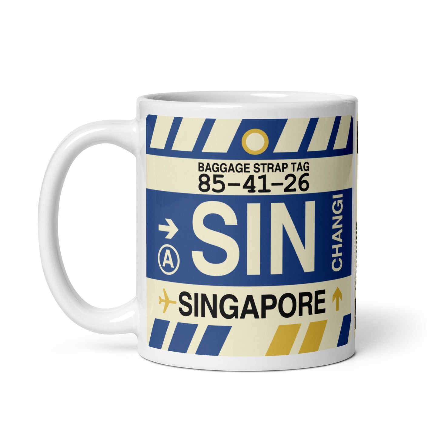 Travel-Themed Coffee Mug • SIN Singapore • YHM Designs - Image 03