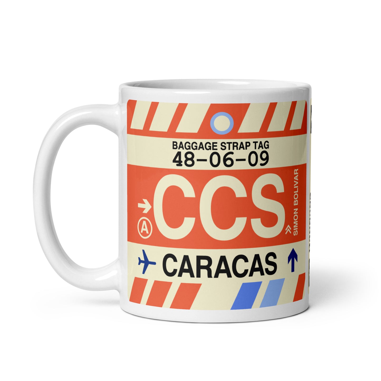 Travel Gift Coffee Mug • CCS Caracas • YHM Designs - Image 03