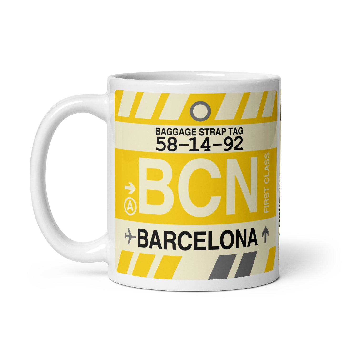 Travel-Themed Coffee Mug • BCN Barcelona • YHM Designs - Image 03