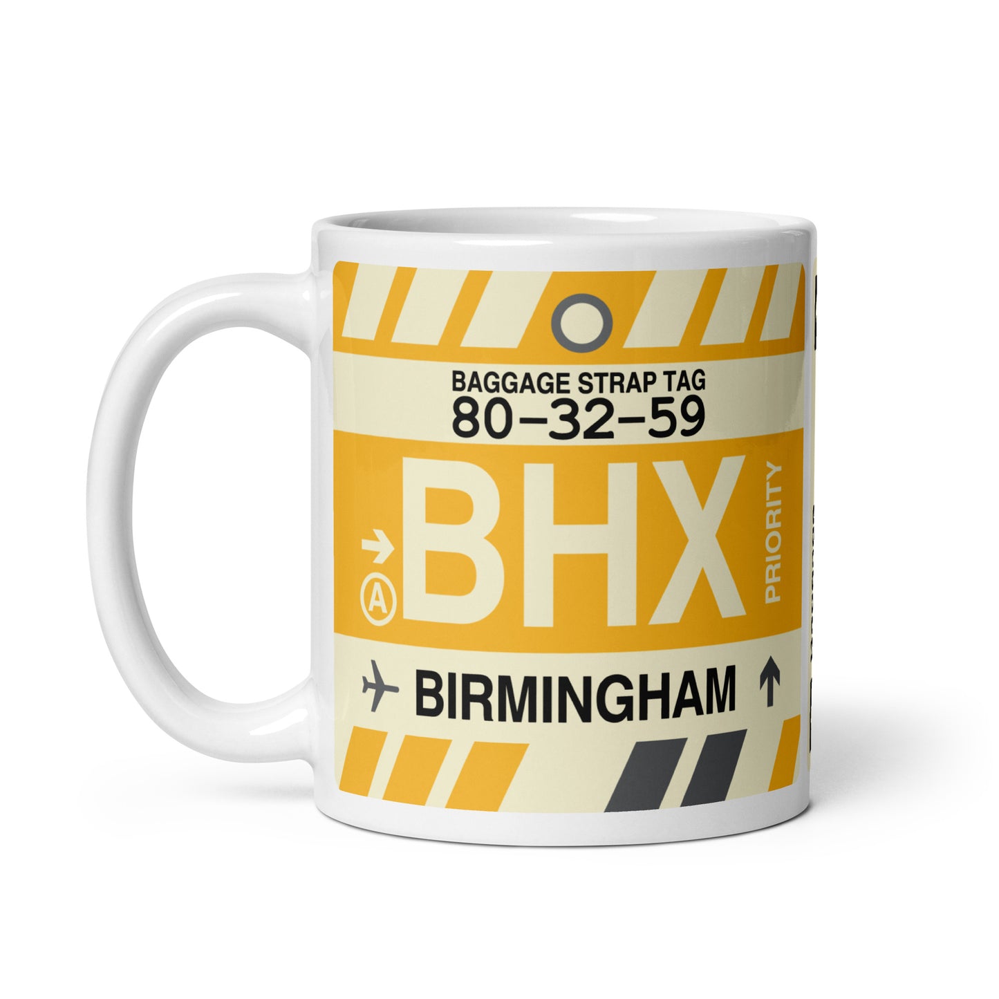 Travel Gift Coffee Mug • BHX Birmingham Souvenir • YHM Designs - Image 03