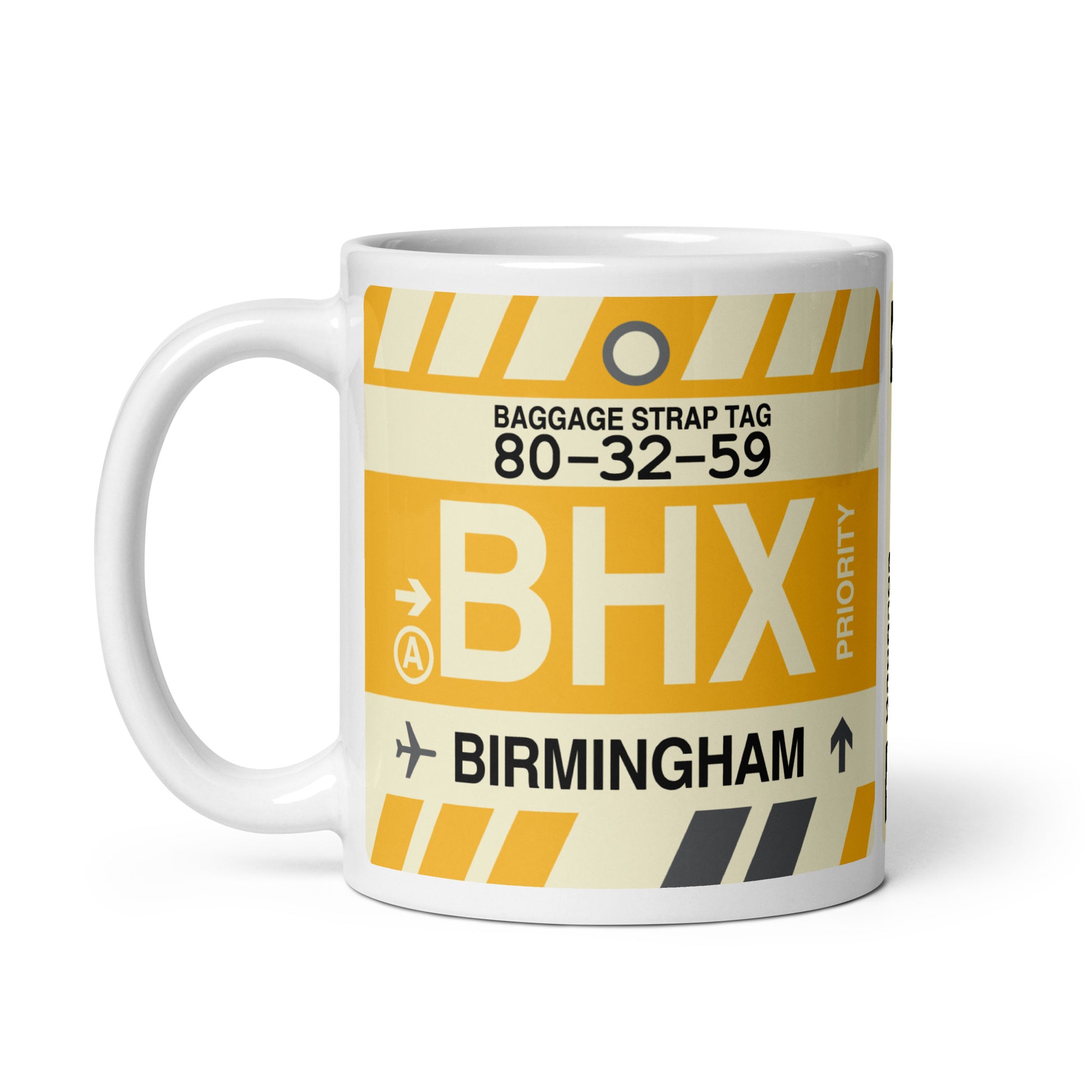 Travel Gift Coffee Mug • BHX Birmingham Souvenir • YHM Designs - Image 03