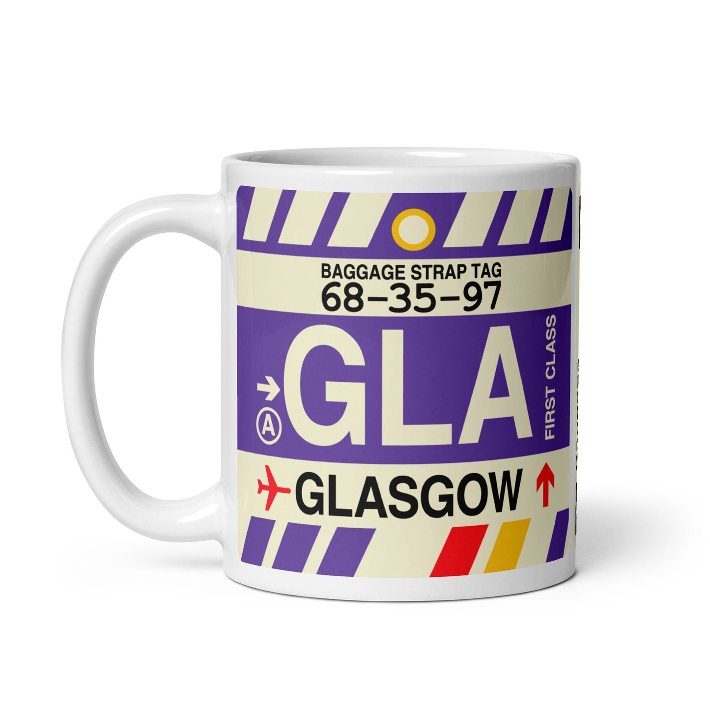 Travel Gift Coffee Mug • GLA Glasgow • YHM Designs - Image 03