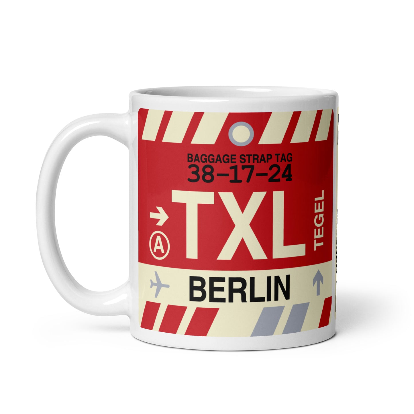 Travel-Themed Coffee Mug • TXL Berlin • YHM Designs - Image 03