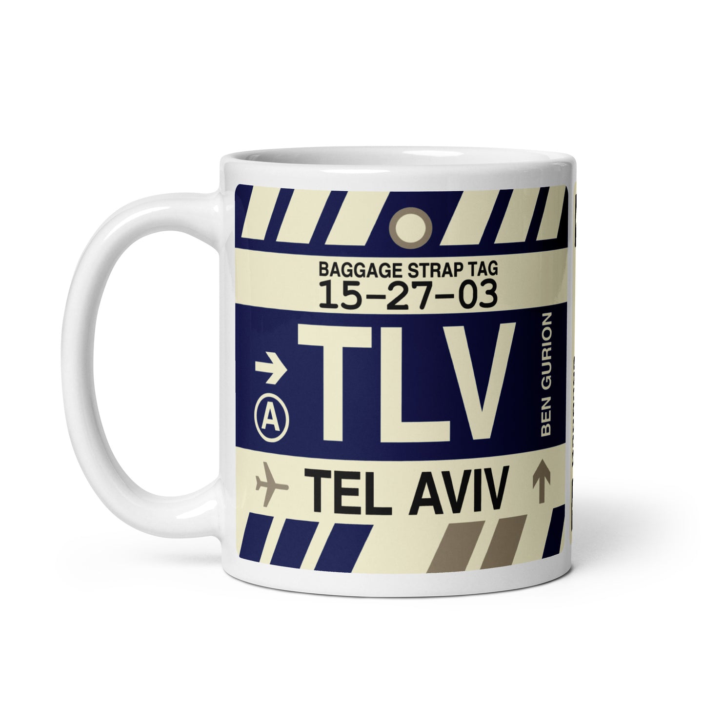 Travel-Themed Coffee Mug • TLV Tel Aviv • YHM Designs - Image 03