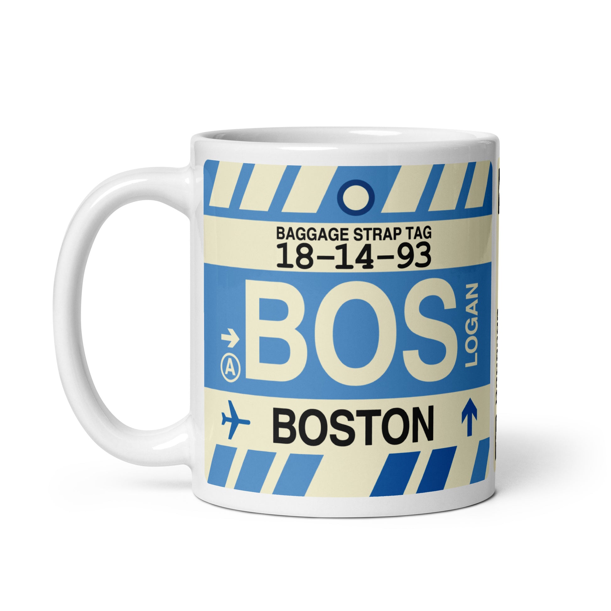 Travel Gift Coffee Mug • BOS Boston • YHM Designs - Image 03