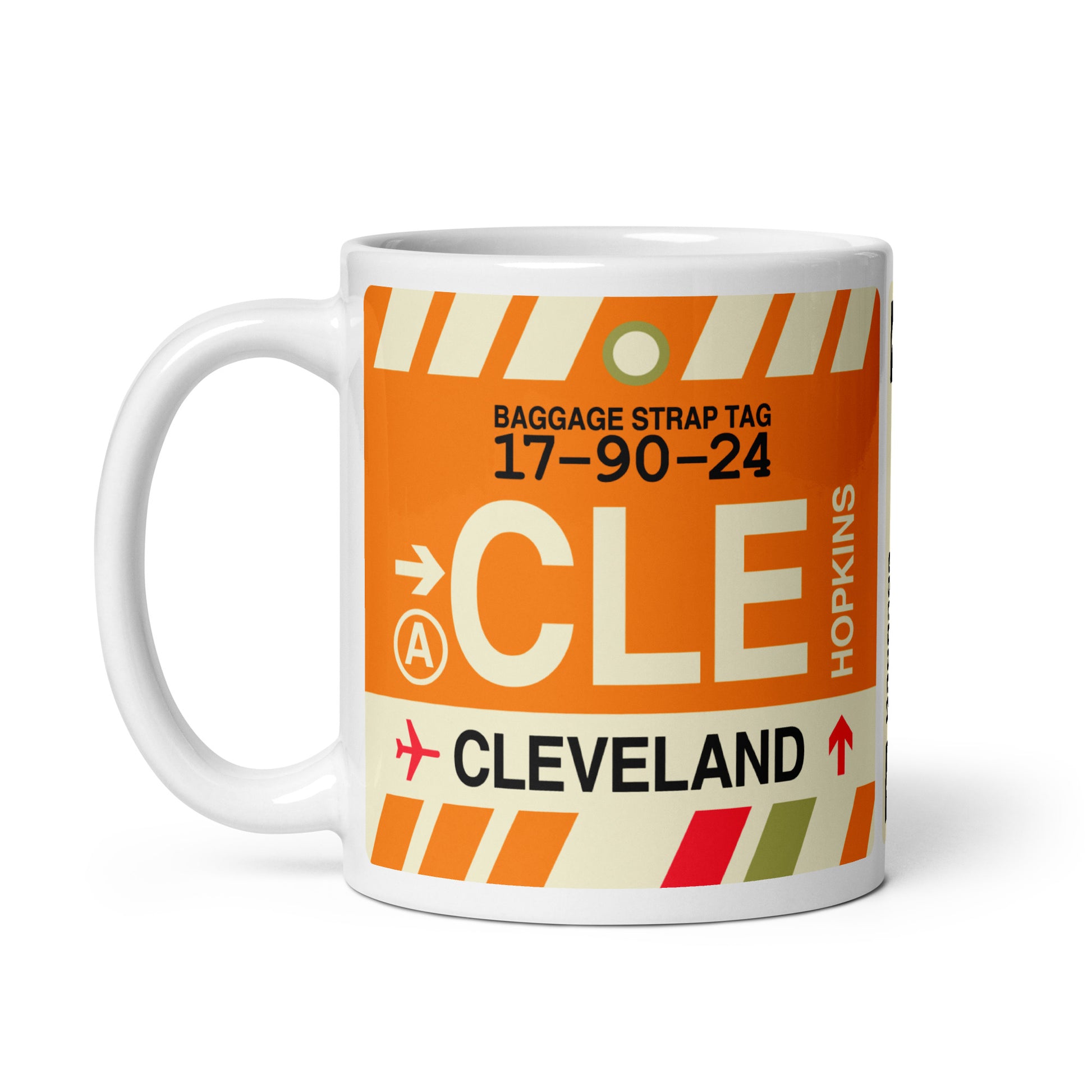 Travel Gift Coffee Mug • CLE Cleveland • YHM Designs - Image 03