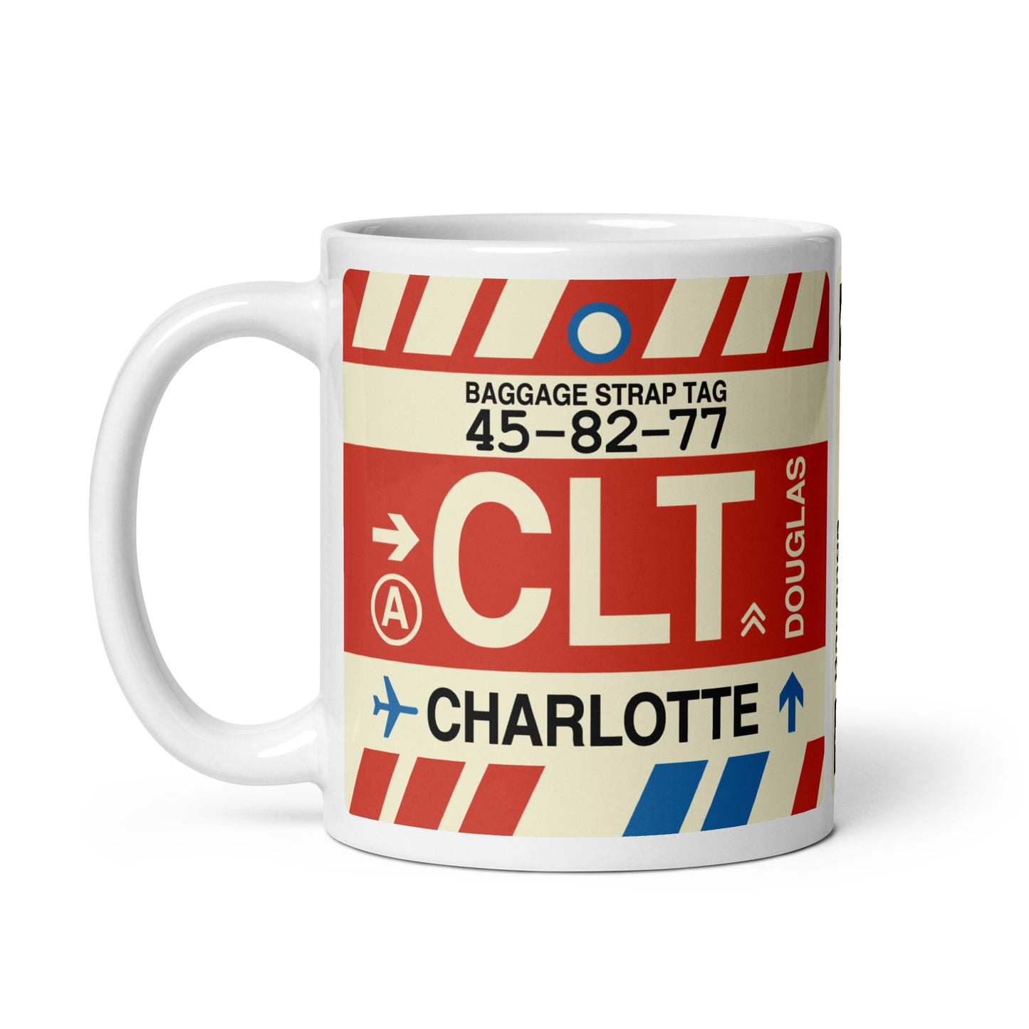 Travel Gift Coffee Mug • CLT Charlotte • YHM Designs - Image 03