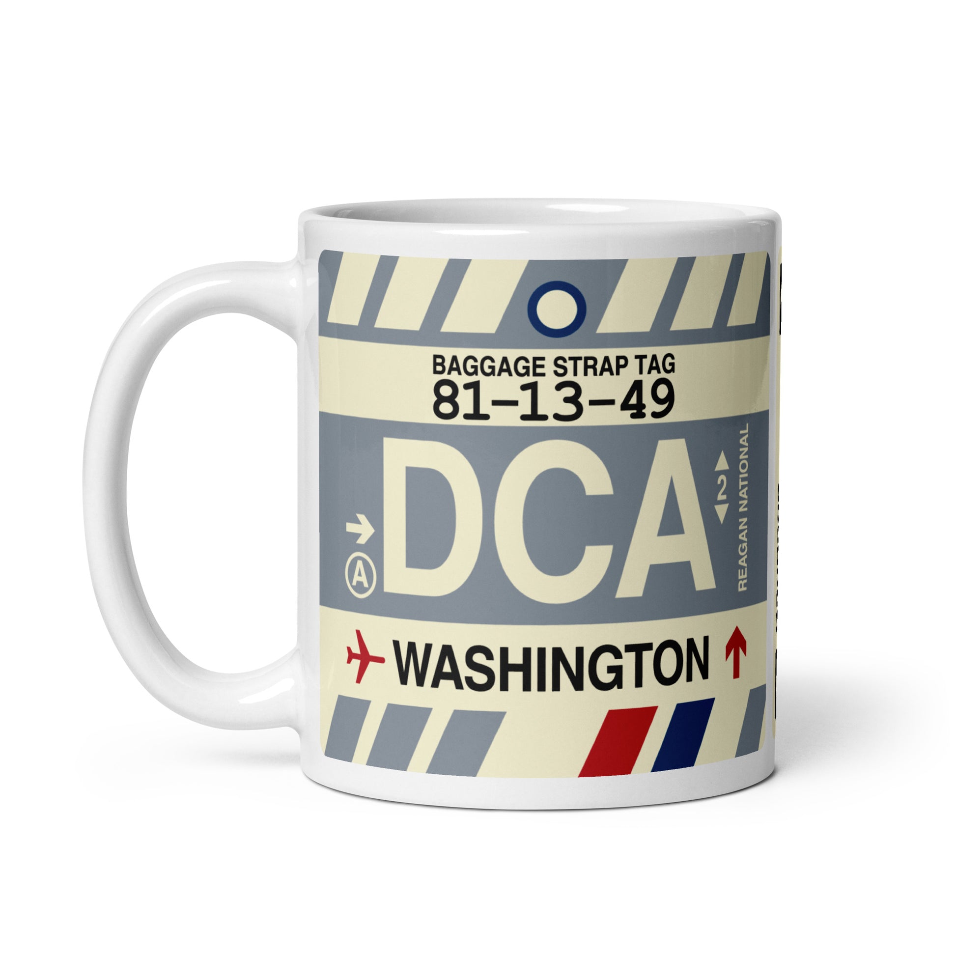 Travel Gift Coffee Mug • DCA Washington • YHM Designs - Image 03