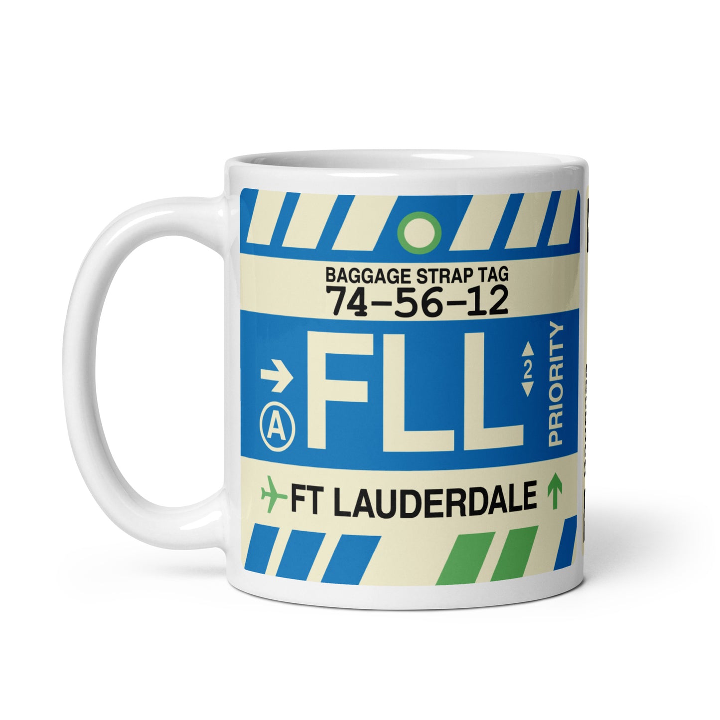 Travel Gift Coffee Mug • FLL Fort Lauderdale Souvenir • YHM Designs - Image 03
