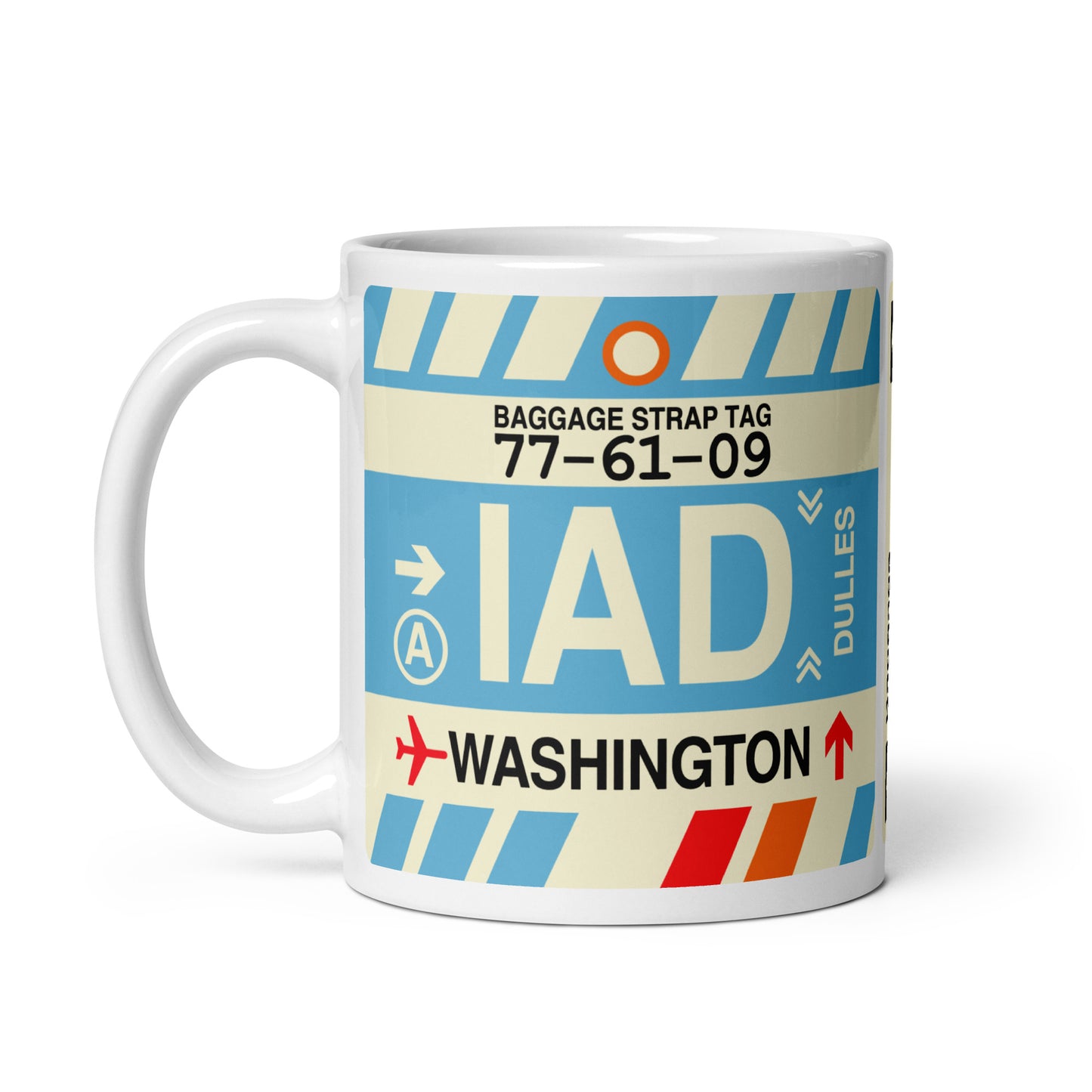 Travel Gift Coffee Mug • IAD Washington Souvenir • YHM Designs - Image 03