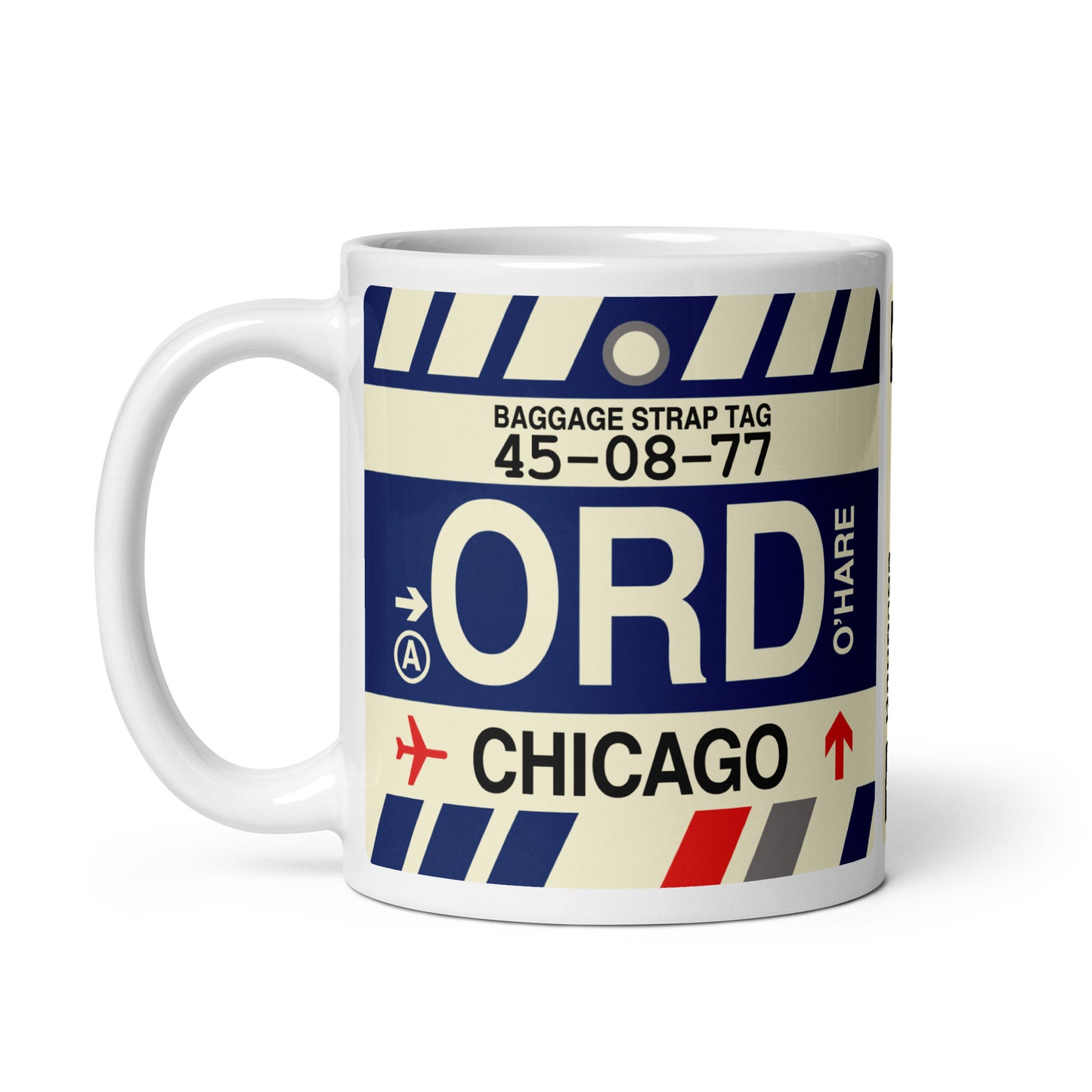 Travel Gift Coffee Mug • ORD Chicago • YHM Designs - Image 03