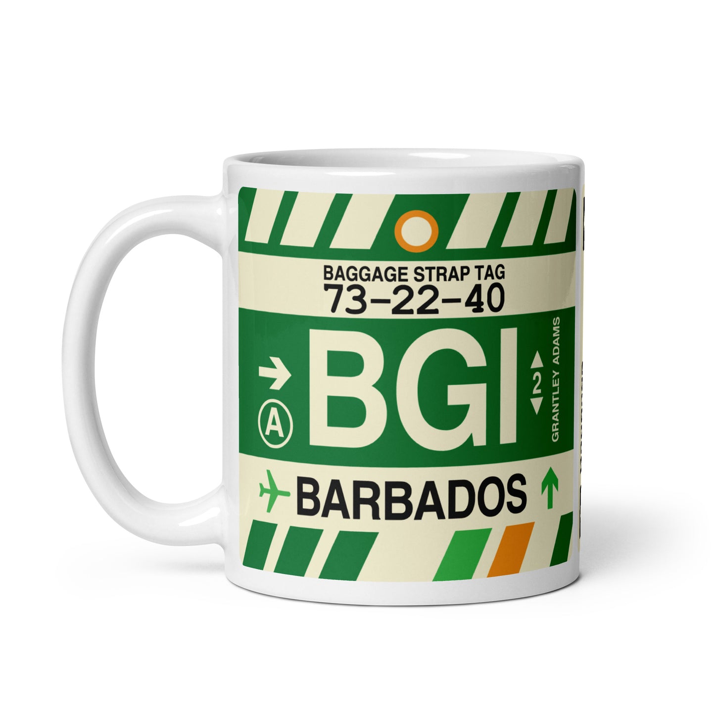 Travel-Themed Coffee Mug • BGI Barbados • YHM Designs - Image 03