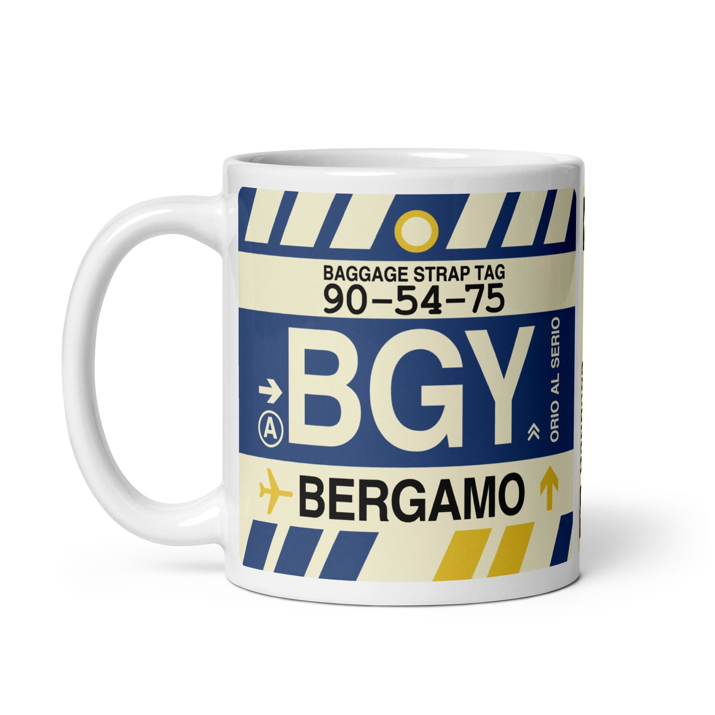 Travel Gift Coffee Mug • BGY Bergamo • YHM Designs - Image 03
