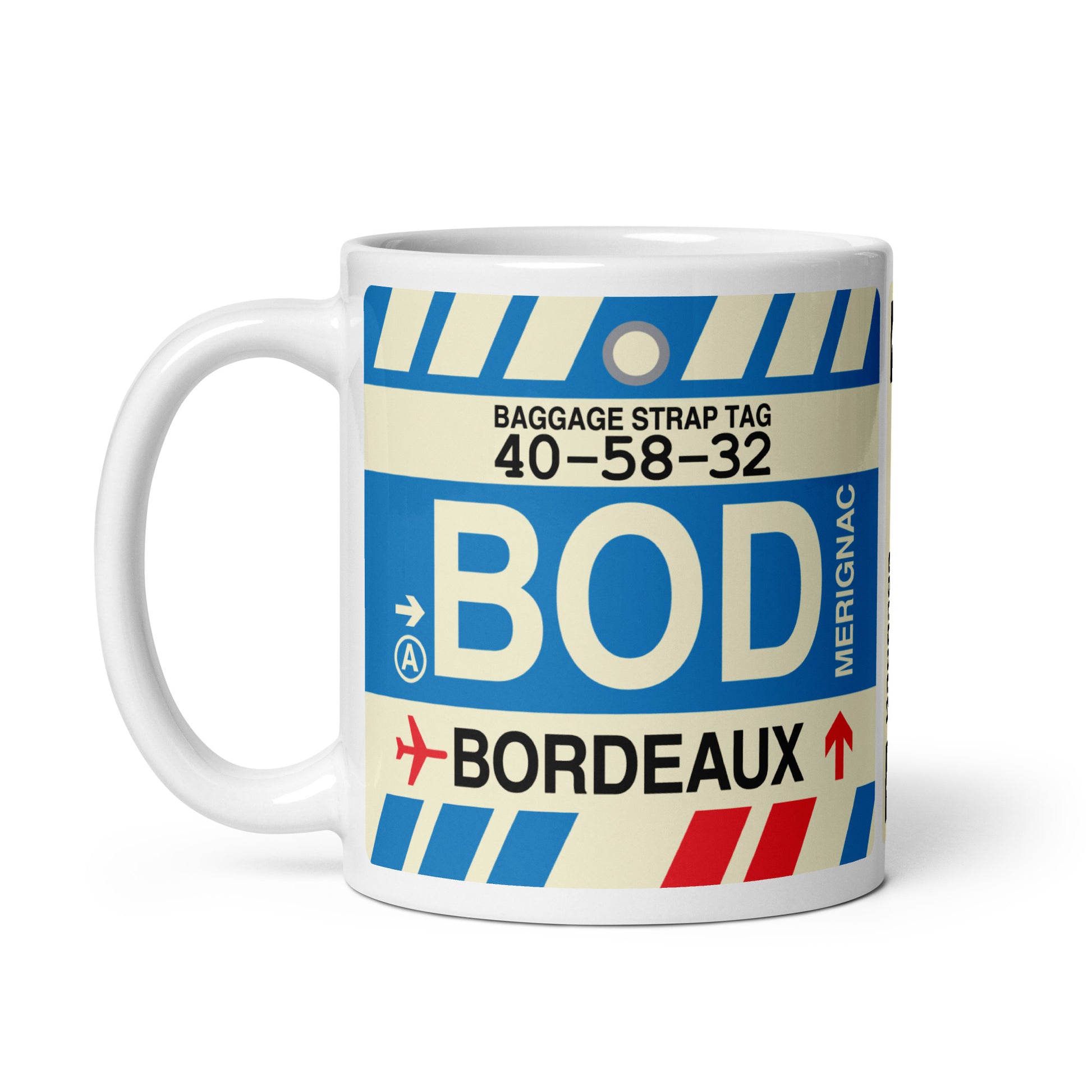 Travel Gift Coffee Mug • BOD Bordeaux • YHM Designs - Image 03