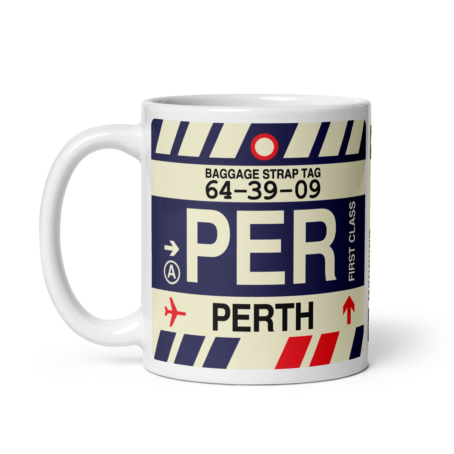 Travel-Themed Coffee Mug • PER Perth • YHM Designs - Image 03