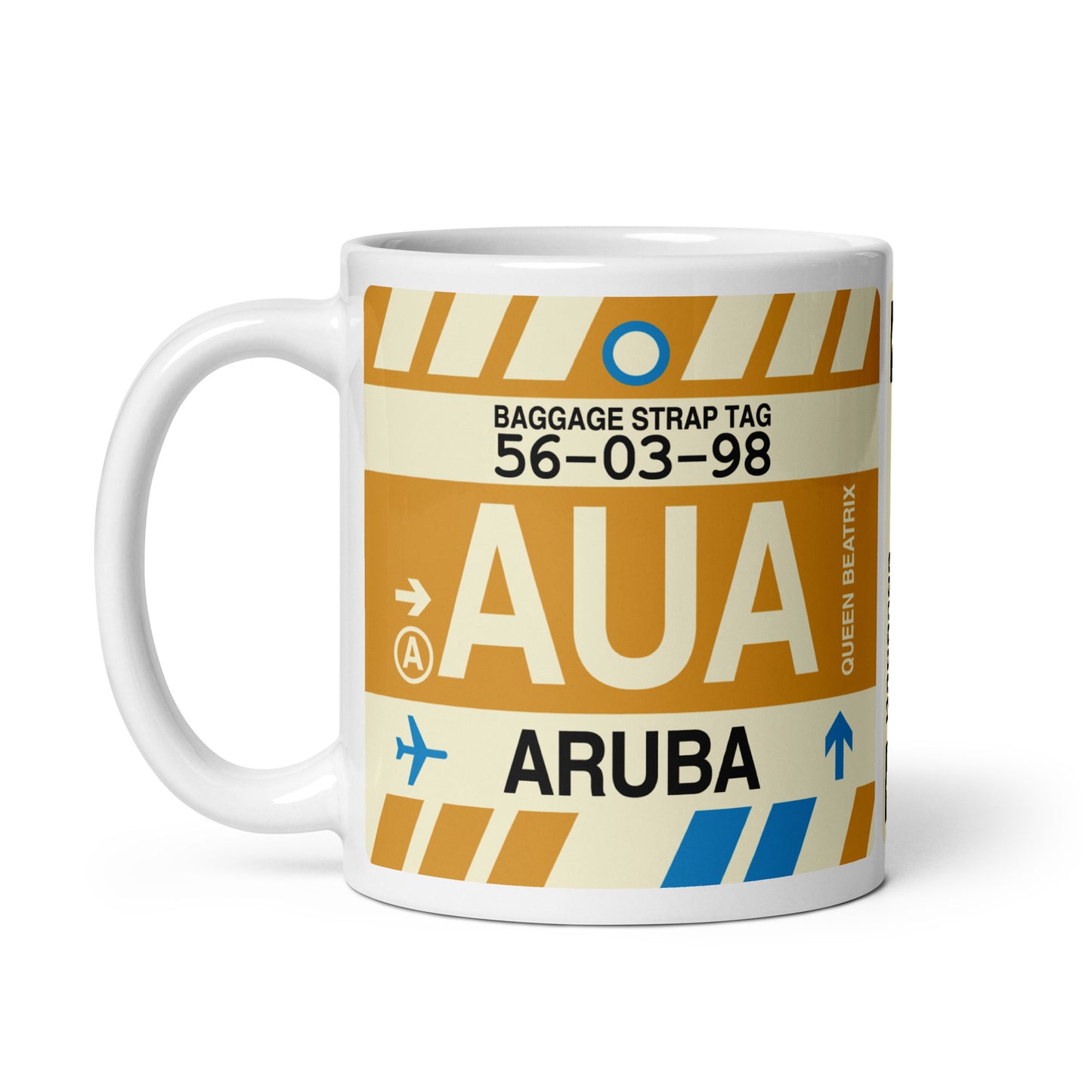 Travel Gift Coffee Mug • AUA Aruba • YHM Designs - Image 03