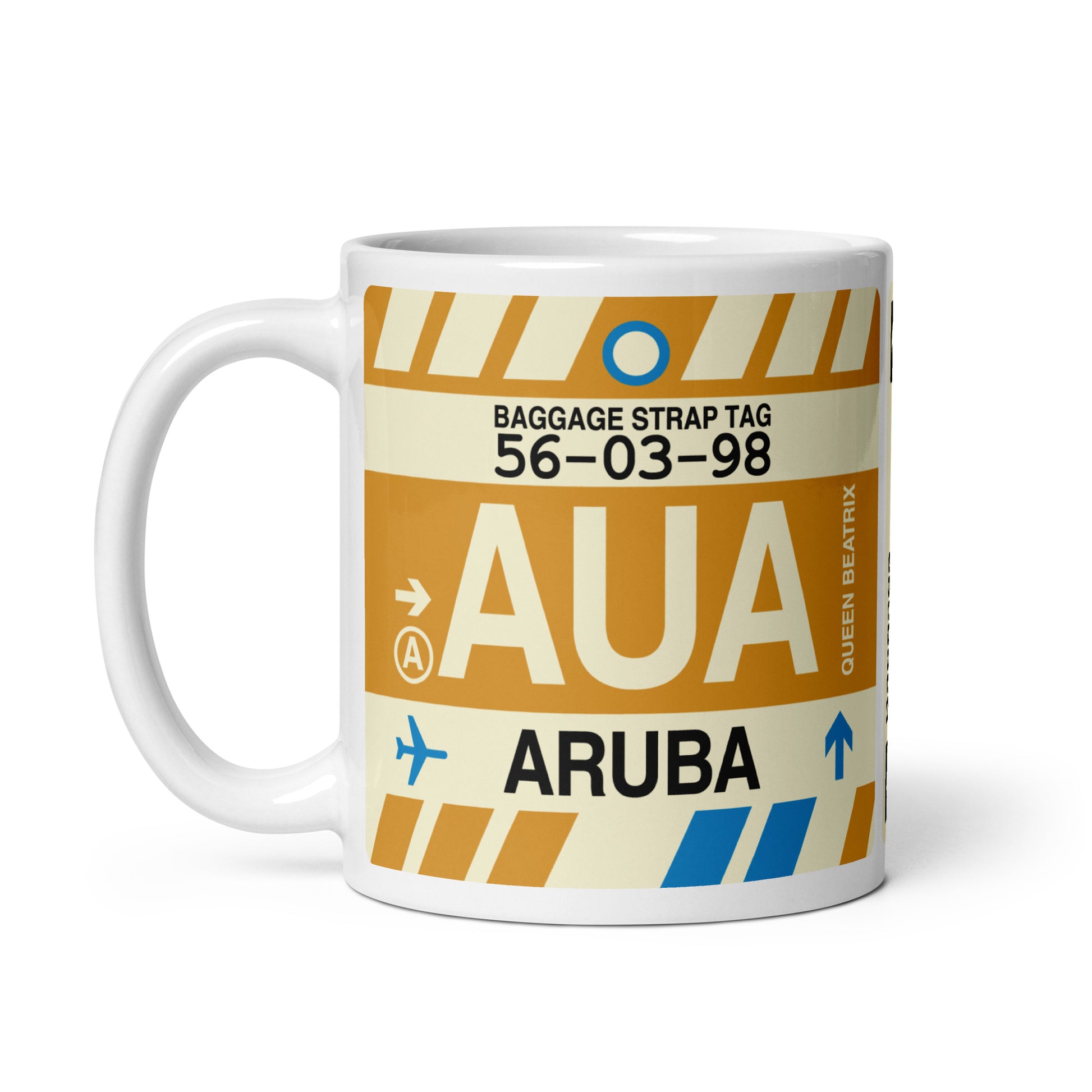 Travel Gift Coffee Mug • AUA Aruba • YHM Designs - Image 03