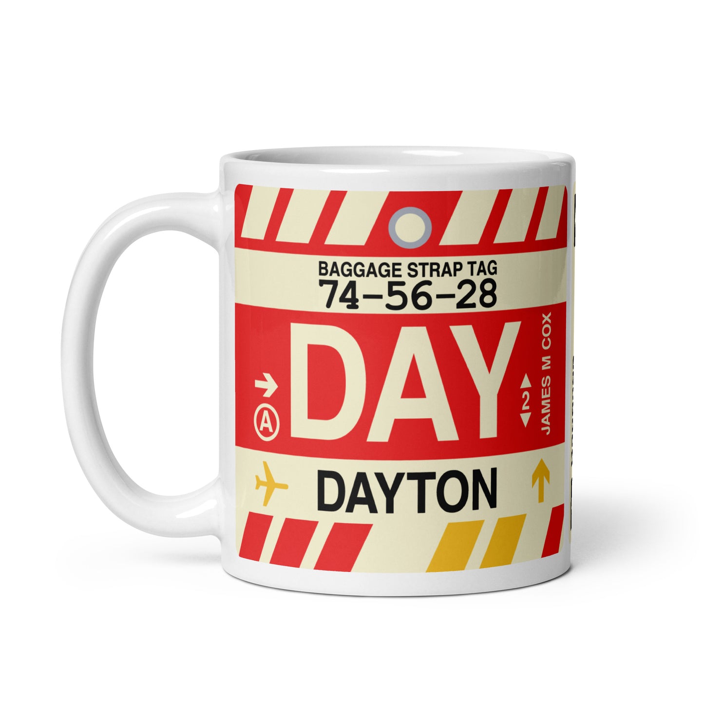 Travel Gift Coffee Mug • DAY Dayton Souvenir • YHM Designs - Image 03