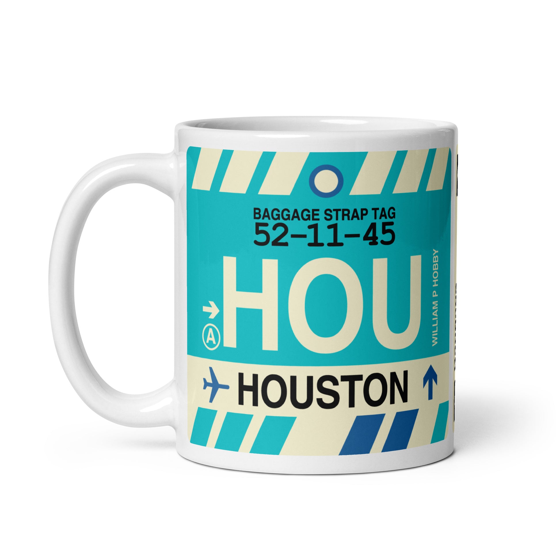 Travel Gift Coffee Mug • HOU Houston • YHM Designs - Image 03