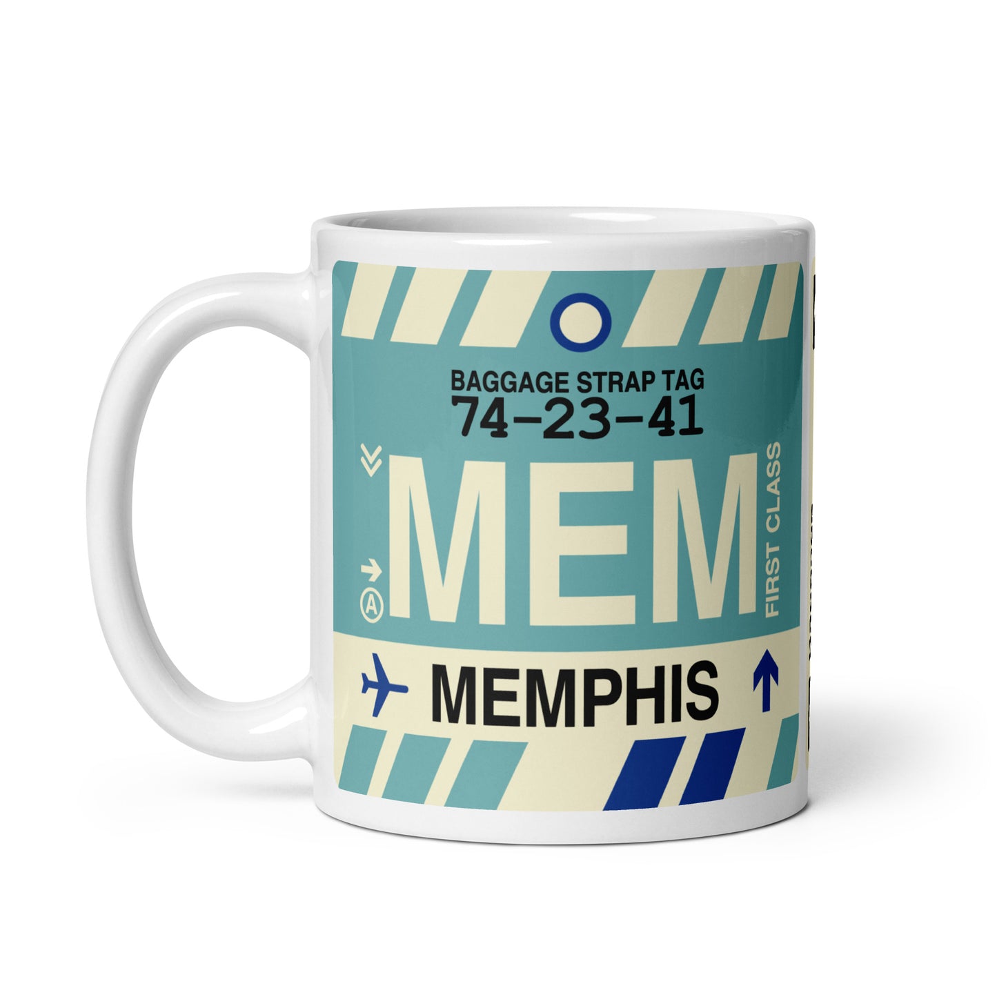 Travel Gift Coffee Mug • MEM Memphis Souvenir • YHM Designs - Image 03