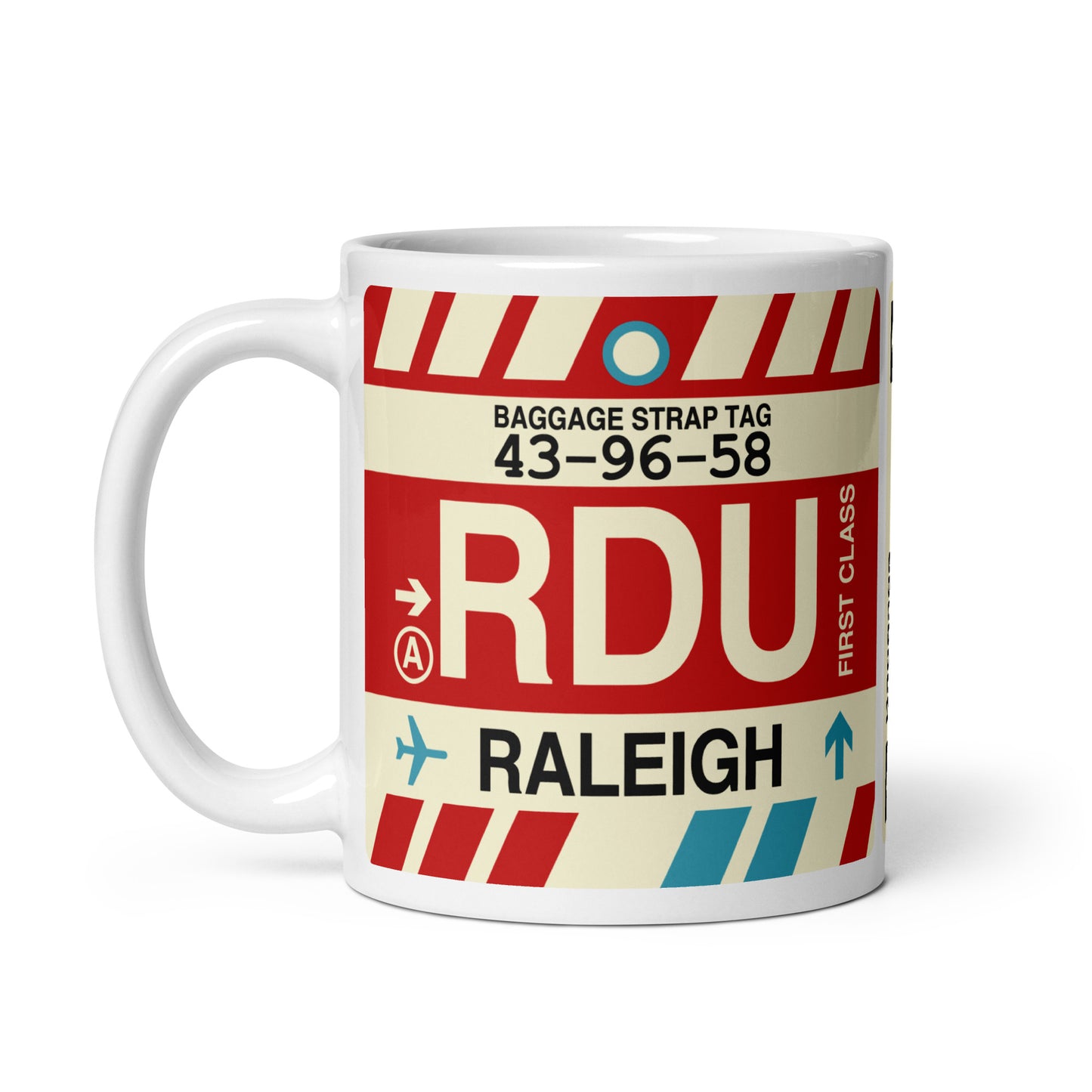 Travel Gift Coffee Mug • RDU Durham Souvenir • YHM Designs - Image 03