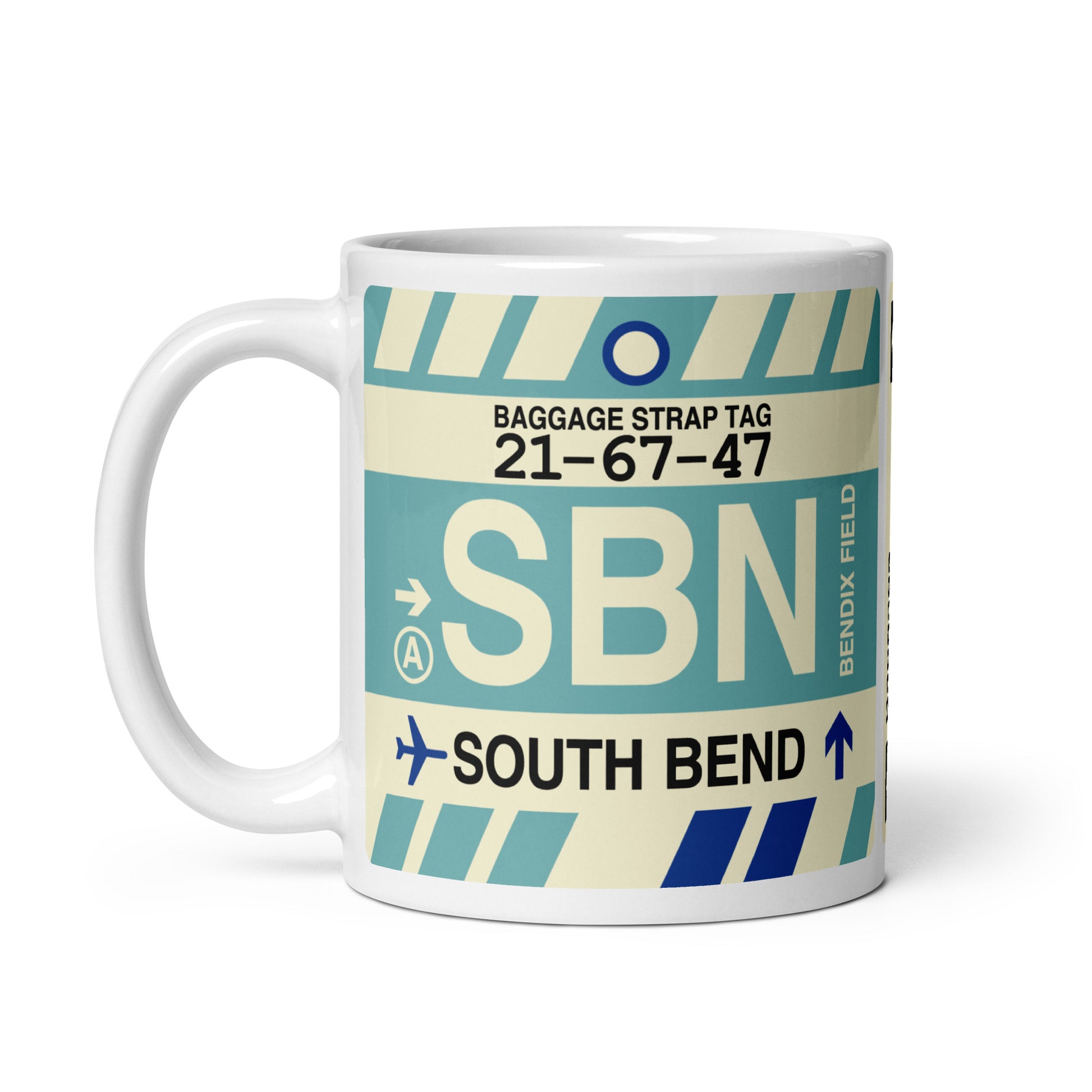 Travel Gift Coffee Mug • SBN South Bend Souvenir • YHM Designs - Image 03