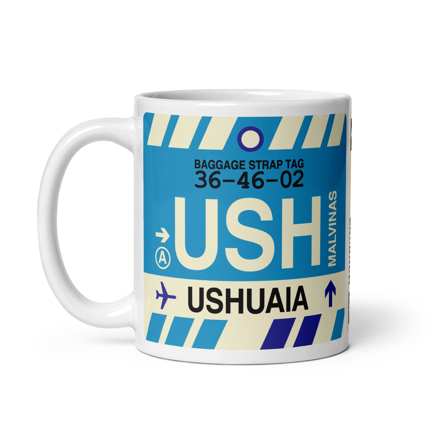Travel Gift Coffee Mug • USH Ushuaia Souvenir • YHM Designs - Image 02