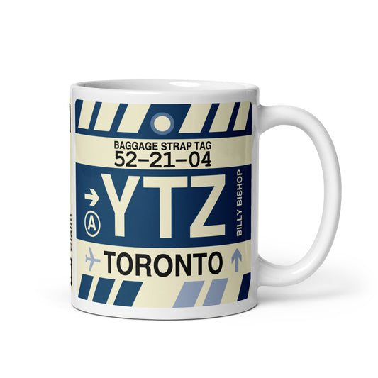 Travel Gift Coffee Mug • YTZ Toronto • YHM Designs - Image 01