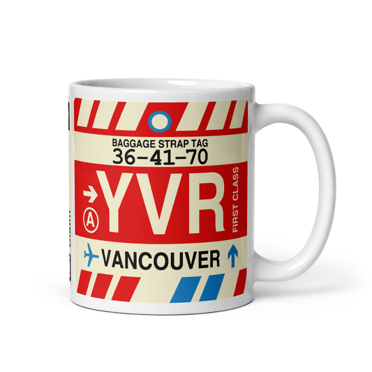 Travel Gift Coffee Mug • YVR Vancouver • YHM Designs - Image 01