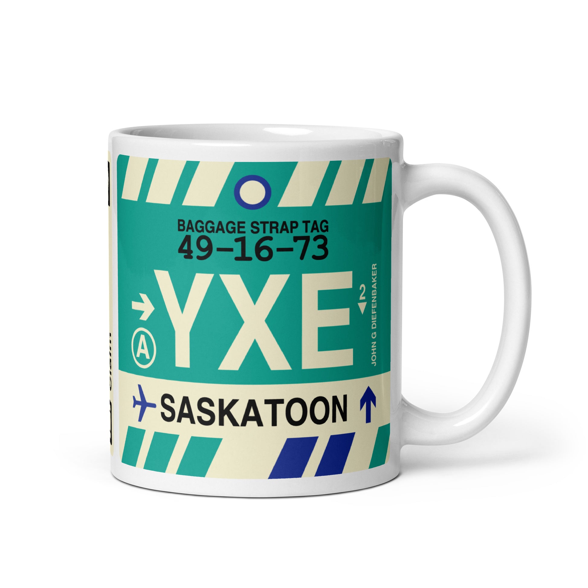 Travel Gift Coffee Mug • YXE Saskatoon • YHM Designs - Image 01