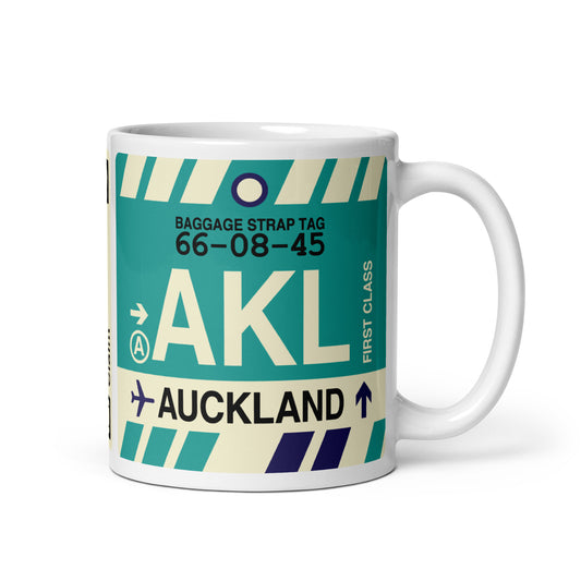Travel Gift Coffee Mug • AKL Auckland • YHM Designs - Image 01