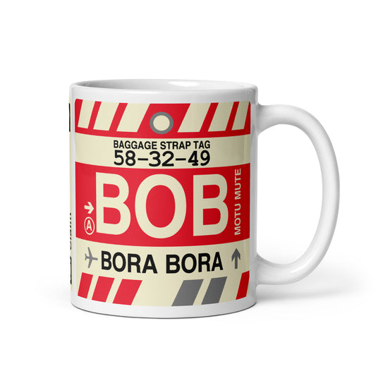 Travel Gift Coffee Mug • BOB Bora Bora • YHM Designs - Image 01