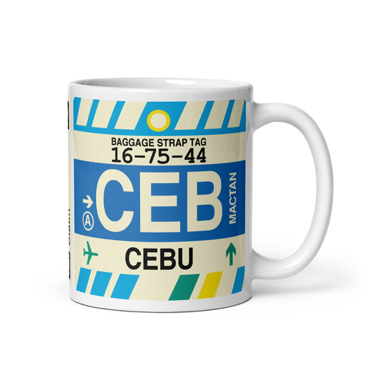 Travel Gift Coffee Mug • CEB Cebu • YHM Designs - Image 01