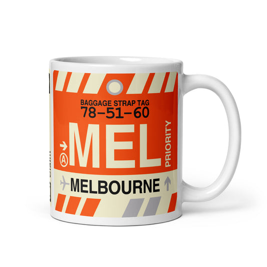 Travel Gift Coffee Mug • MEL Melbourne • YHM Designs - Image 01
