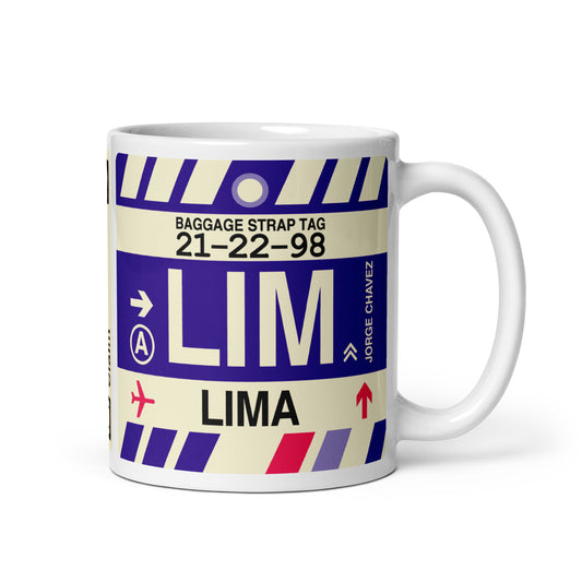 Travel Gift Coffee Mug • LIM Lima • YHM Designs - Image 01